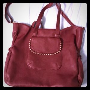 Big Buddha Maroon/Dark Red Baby Bag